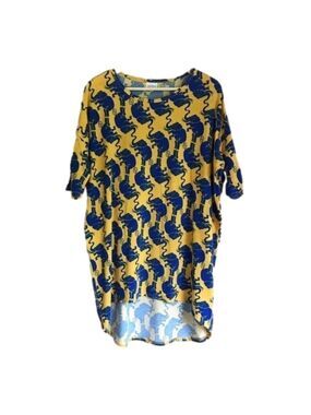 LuLaRoe Irma elephant print high-low tunic top size XS